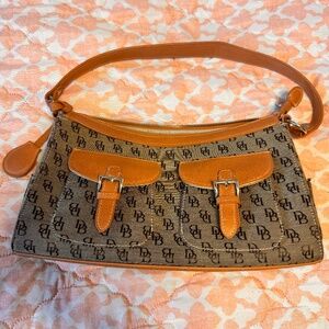 Dooney & Bourke canvas and leather bag